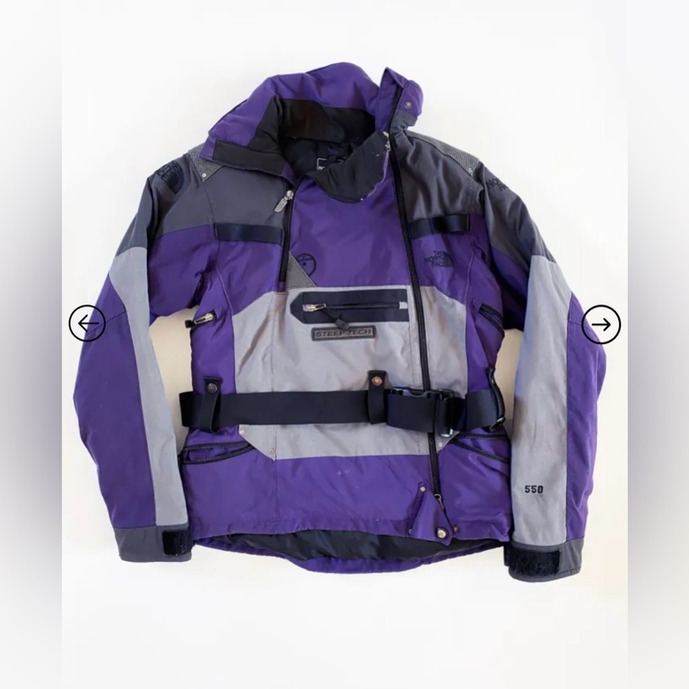 The North Face Purple and Black Hooded Jacket